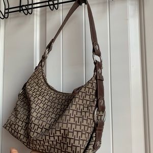 Tommy Hilfiger TH logo bag brown - y2k 2007 made